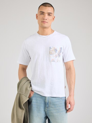 JACK & JONES Majica 'JORMONTAUK' | bela barva: sprednja stran