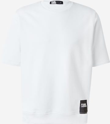 Karl LagerfeldSweater majica - bijela boja: prednji dio