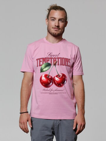Watapparel Shirt 'Sweet Temptations' in Pink: front