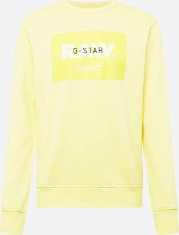G-Star RAW Sweatshirt in Gelb: predná strana