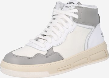 WOMSH Sneakers hoog 'SUPER' in Wit: voorkant