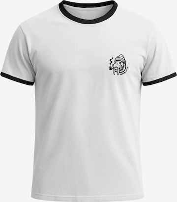 Neverless Shirt 'Walross' in White: front
