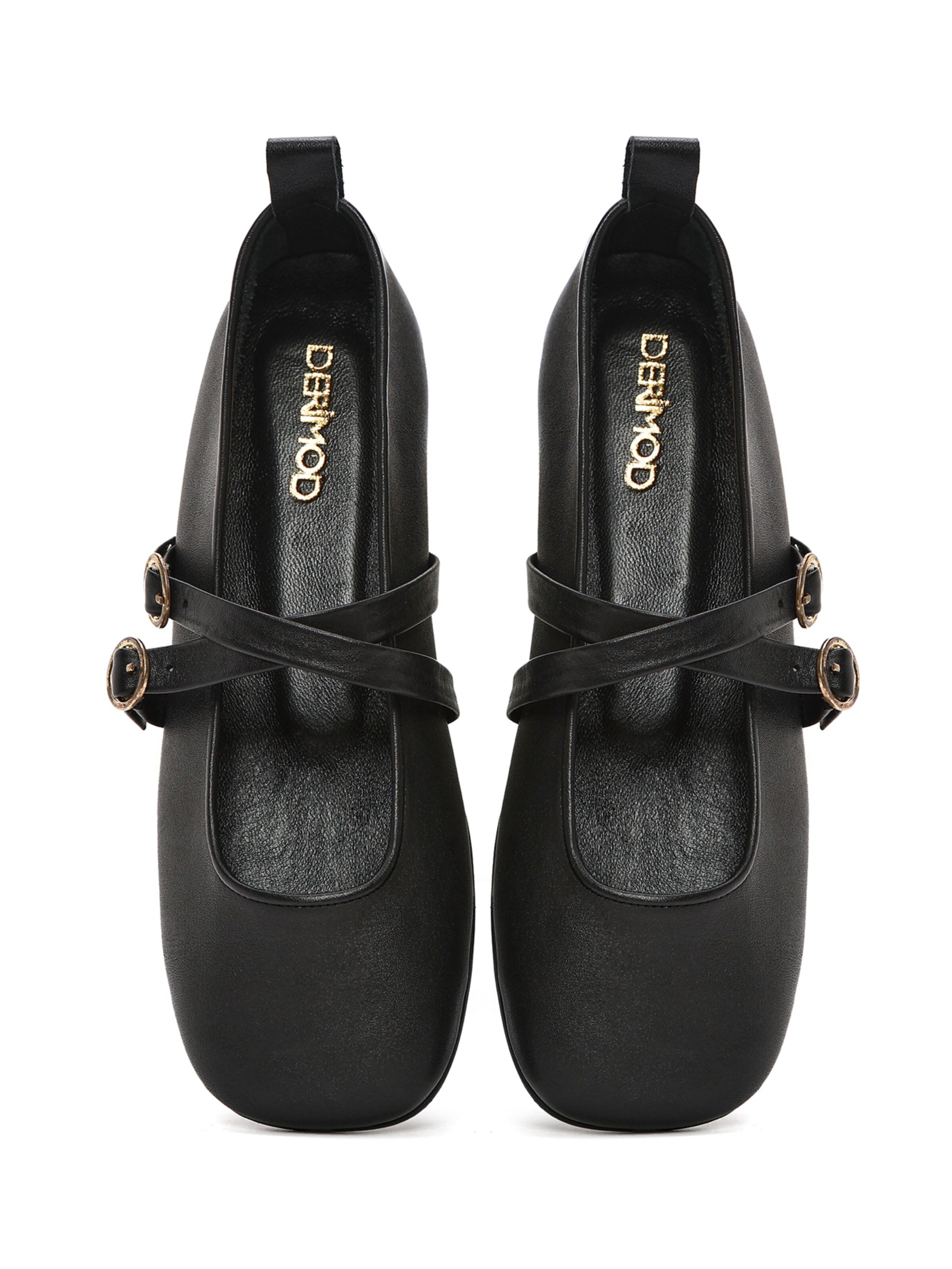 Ballerines à lanières Derimod en noir