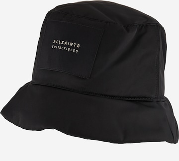AllSaints Hat in Black: front