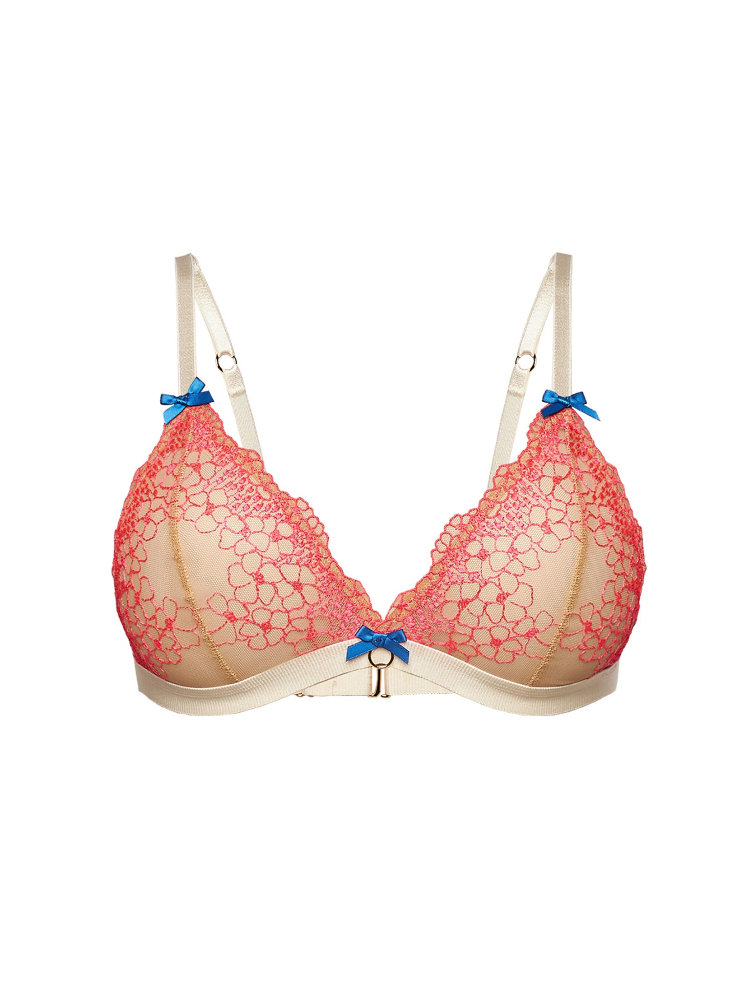 La Muel Lingerie Triangel BH 'Triangle' in Roze: voorkant
