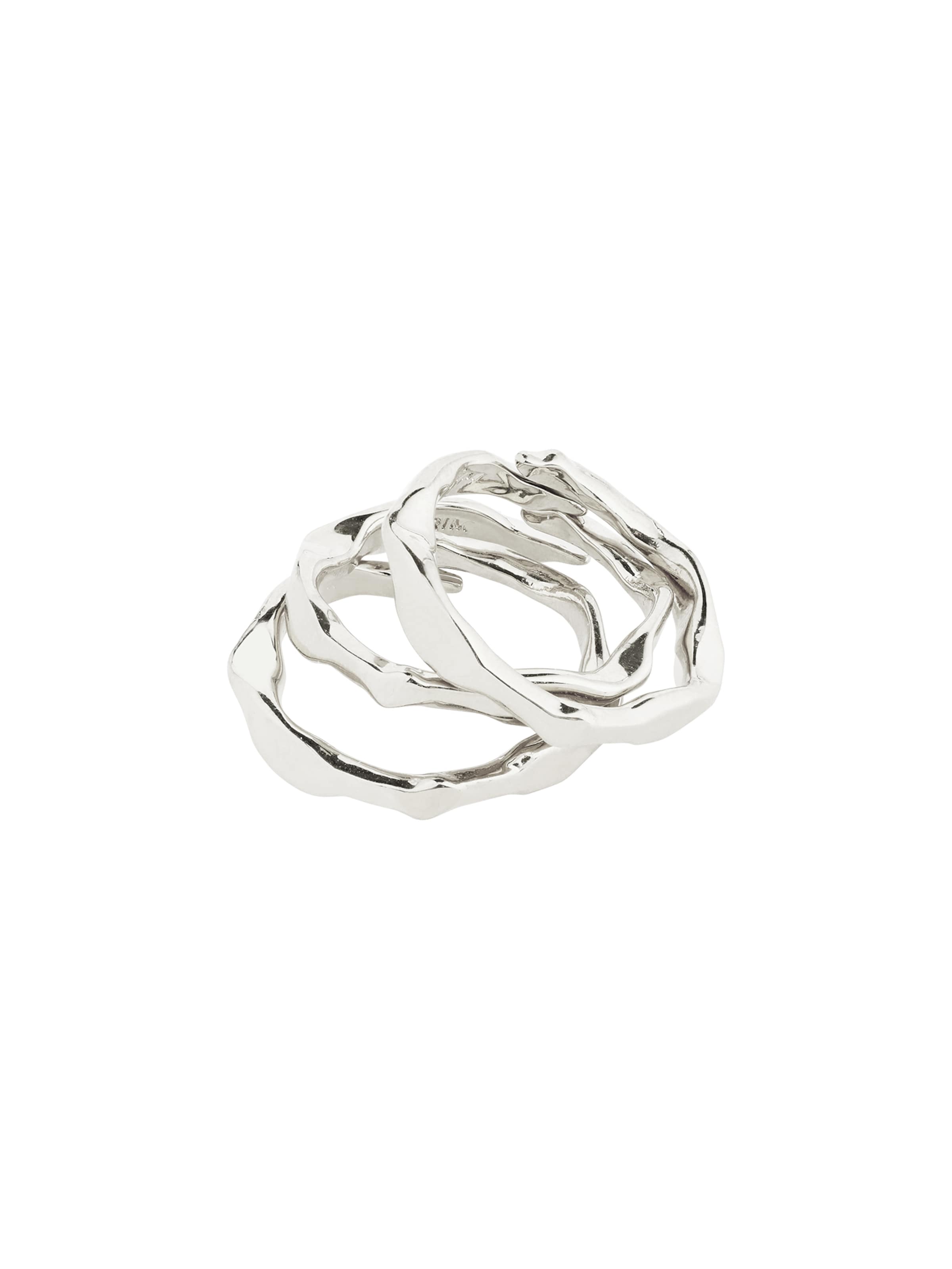 Pilgrim Ring ' Wyatt ' i silver: framsida