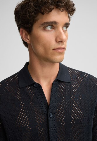 STRELLSON Regular fit Button Up Shirt 'Adrian' in Black