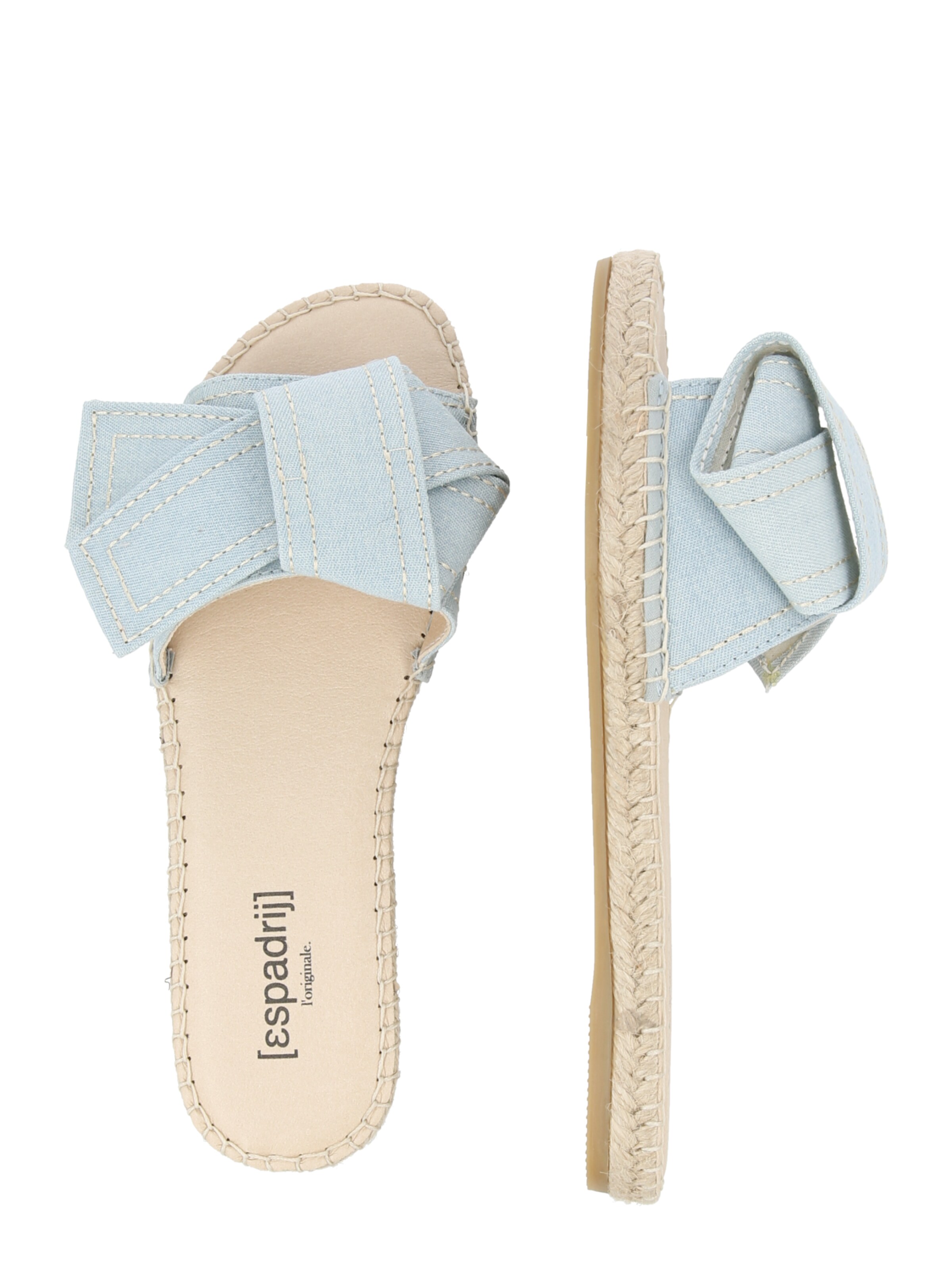 Mule 'PLAGE' espadrij l´originale en bleu
