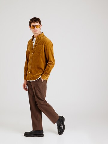 SCOTCH & SODA Regular fit Πουκάμισο σε καφέ