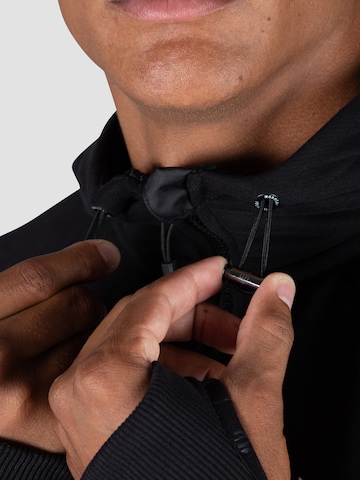 MOROTAI Athletic Zip-Up Hoodie 'NEOTECH' in Black