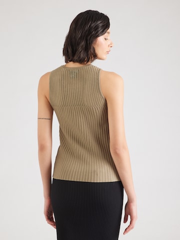 DKNY Вязаный топ в Серый: сзади