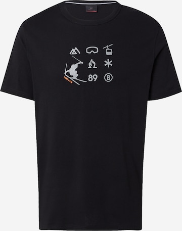 melns Bogner Fire + Ice T-Krekls 'ADO2': no priekšpuses