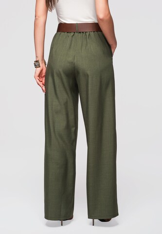 Ombre Wide Leg Hose 'PACP-0101' in Grün