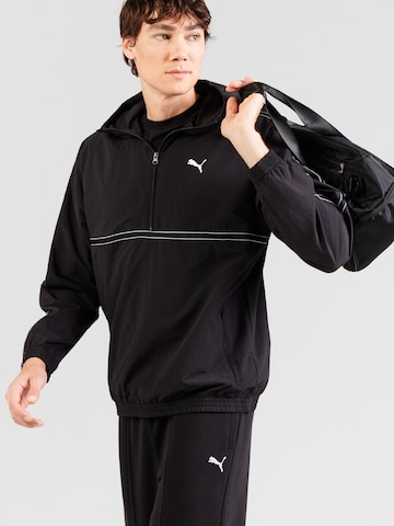 PUMA Prehodna jakna 'Class' | črna barva: sprednja stran