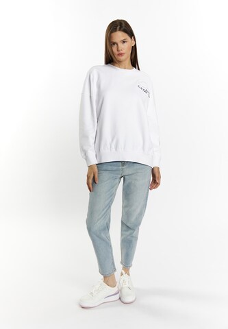 Sweat-shirt 'Keepsudry' MYMO en blanc