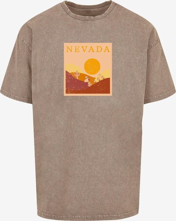 Merchcode Shirt 'Peanuts - Nevada' in Beige: voorkant