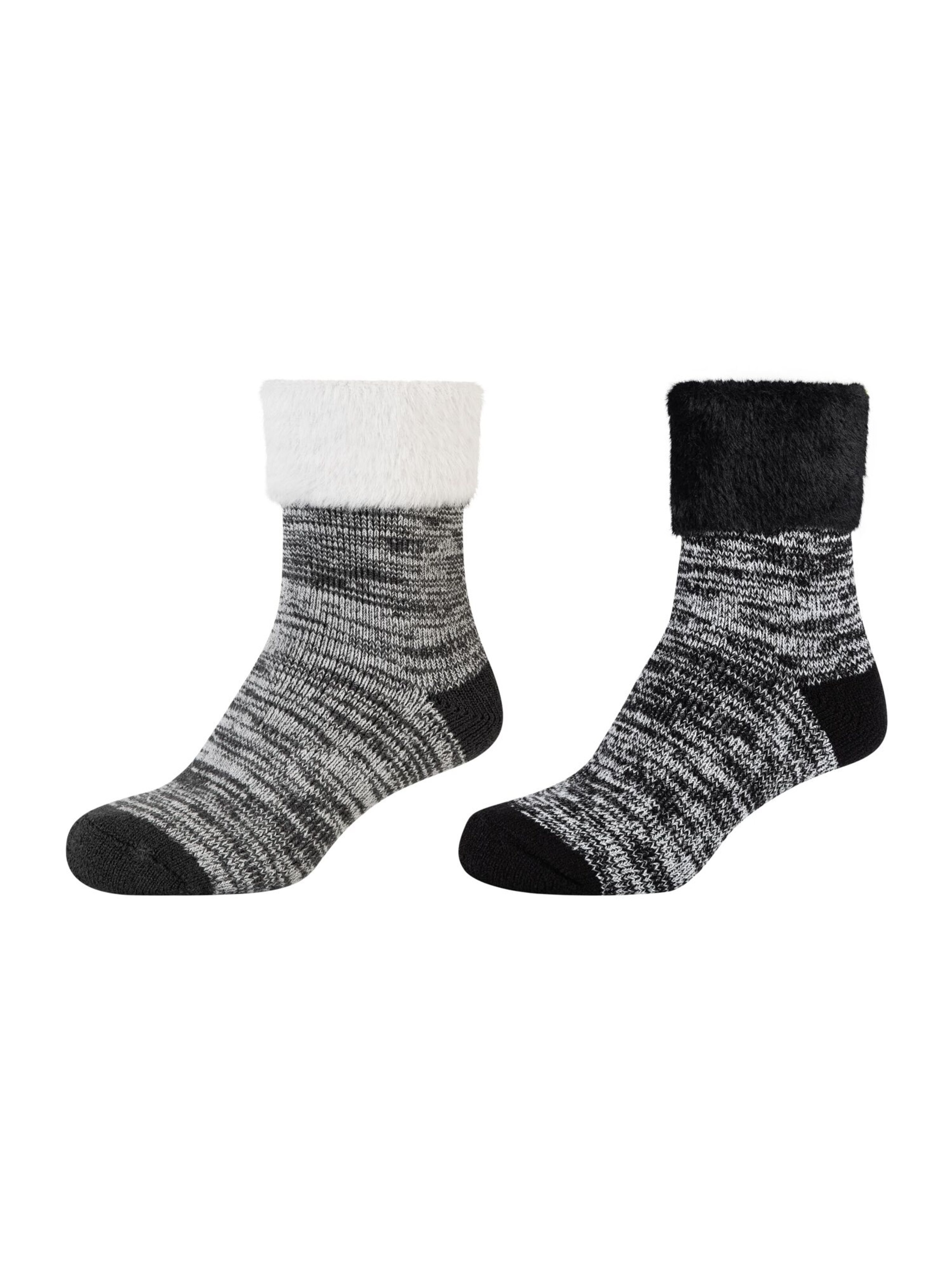 camano Socken in Schwarz: Vorderseite
