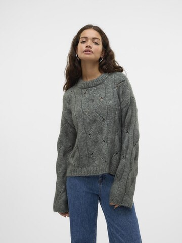 VERO MODA Pullover 'LINA' in Grün: Vorderseite