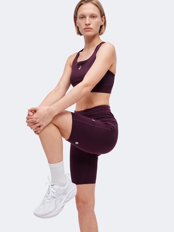 ASICS Skinny Športové nohavice 'ROAD' - Fialová
