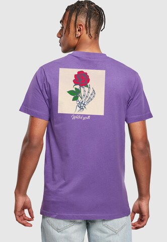 MT Men T-Shirt 'Wasted Youth' in Lila: Vorderseite