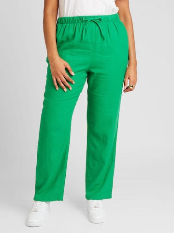 ONLY Carmakoma Loosefit Παντελόνι 'CARCARO' σε πράσινο: μπροστά