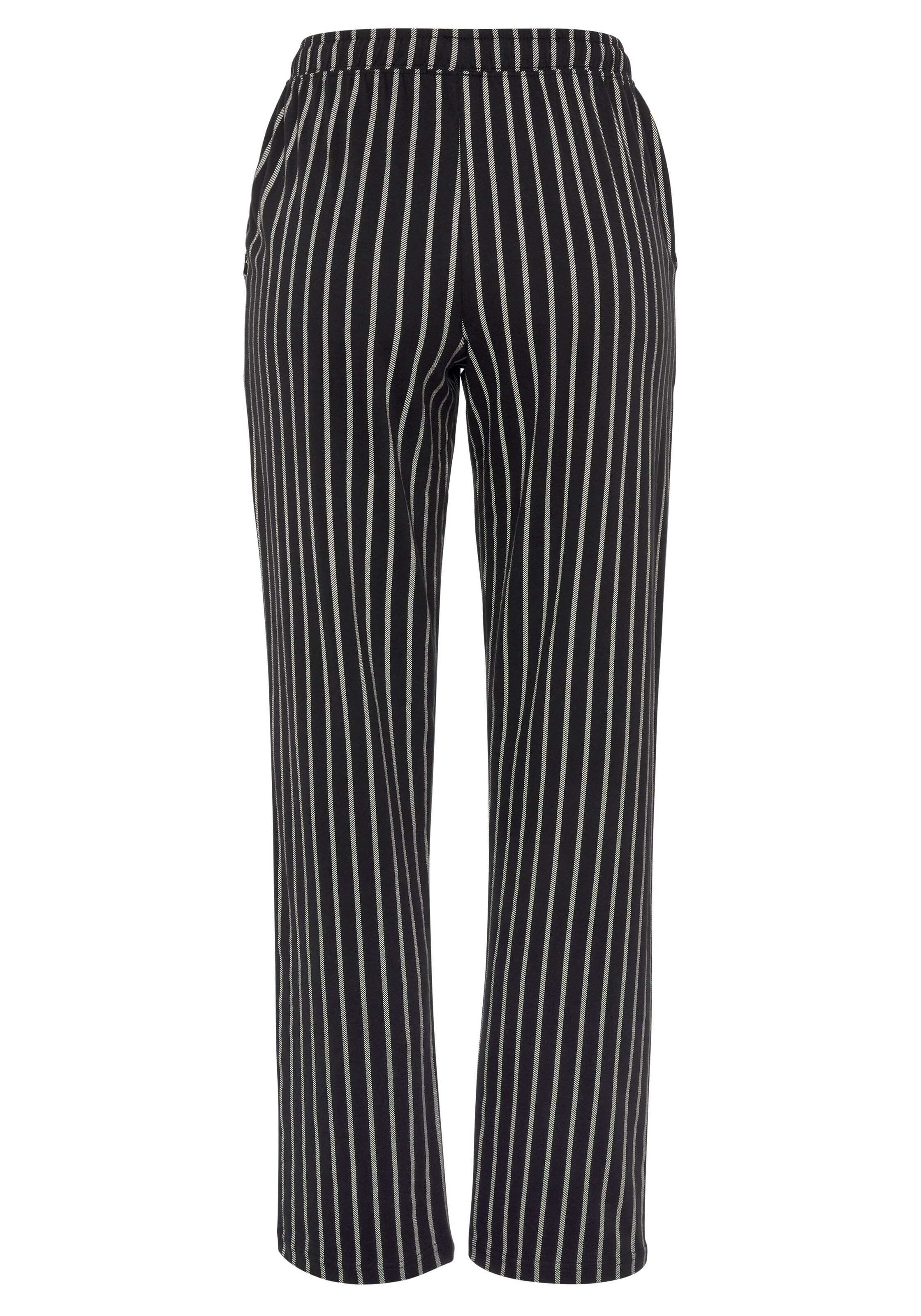 VIVANCE Spodnji del pižame | črna barva