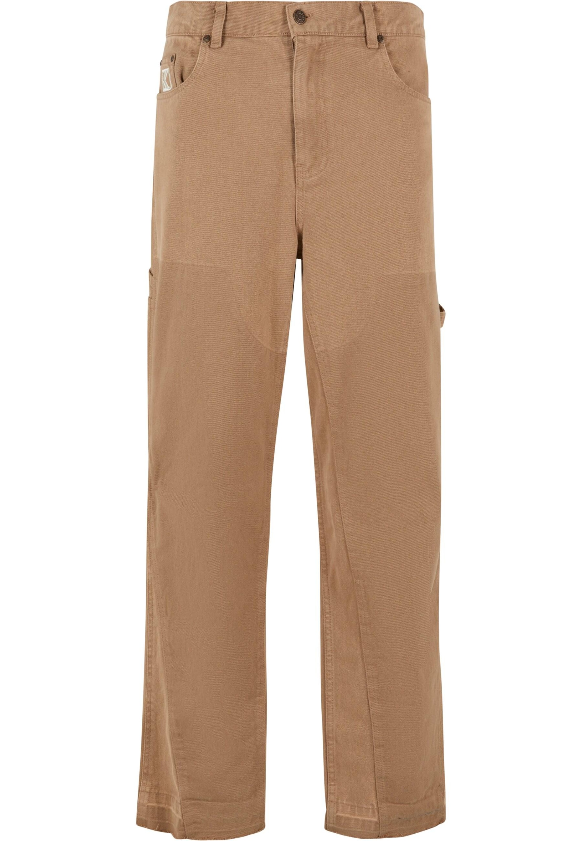 Karl Kani Regular Hose 'Carpenter' in Braun: Vorderseite