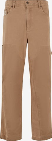 Karl Kaniregular Hlače 'Carpenter' - smeđa boja: prednji dio
