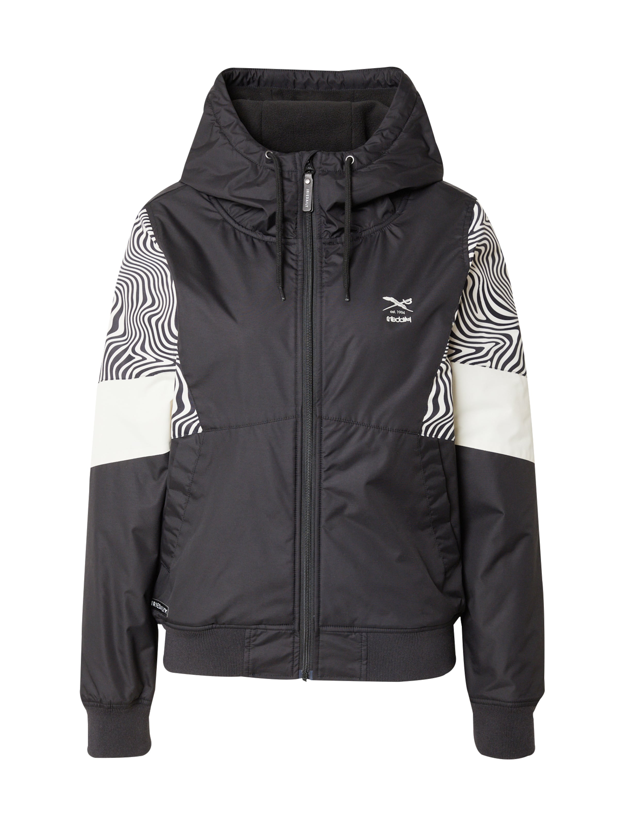 Giacca di mezza stagione 'Blotchy' di Iriedaily in nero: frontale