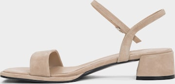 Estro Sandal '203-24110-35' i beige: framsida