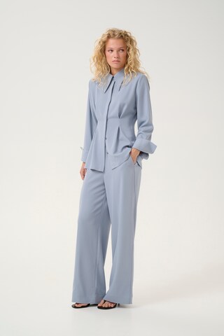 Gestuz Loose fit Trousers 'Mareen' in Blue