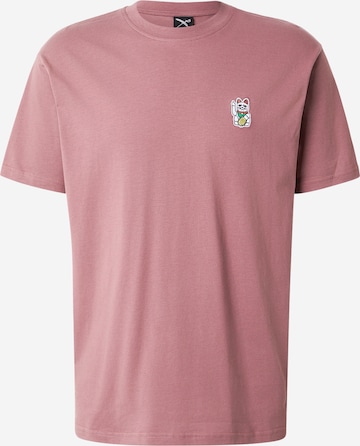 Iriedaily Majica 'Bye Bye' | vijolična barva: sprednja stran