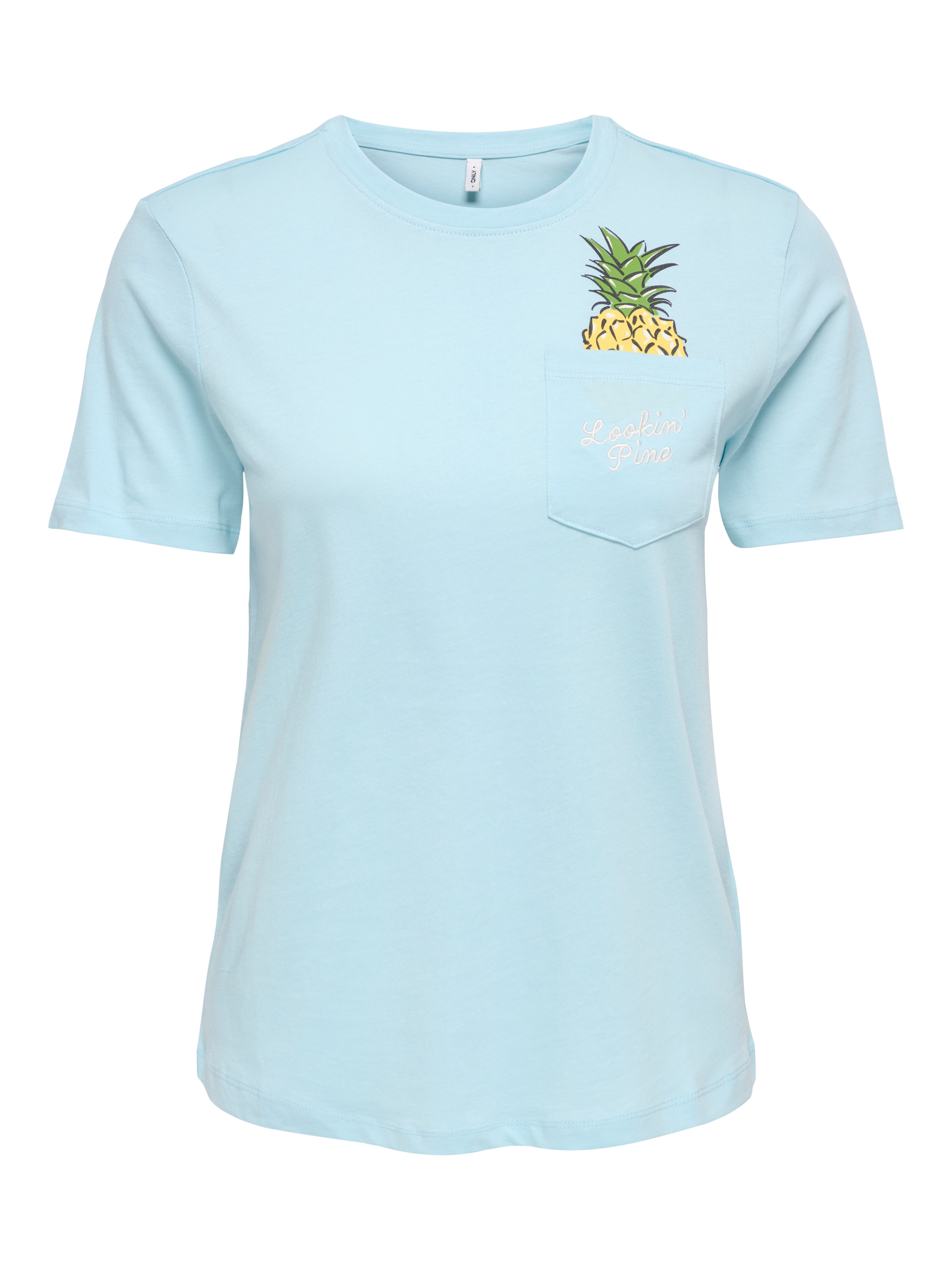 ONLY Koszulka 'ONLPOLLY' w kolorze jasnoniebieski / cytrynowy / oliwkowy / czarnym, Podgląd produktu