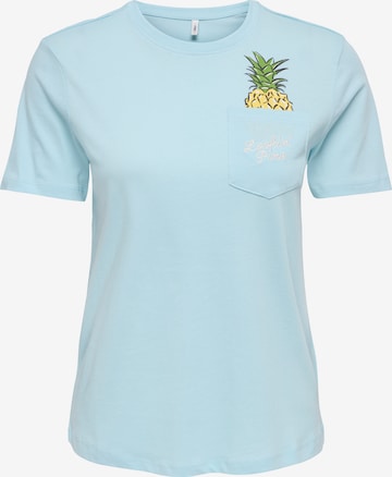 ONLY Koszulka 'ONLPOLLY' w kolorze niebieski: przód