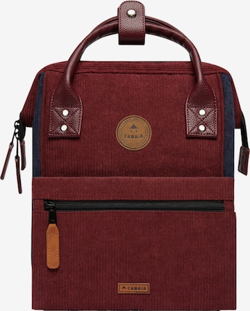 Cabaia Backpack 'Adventurer' in Red: front