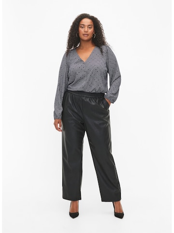 Zizzi Flared Pants 'Viva' in Black