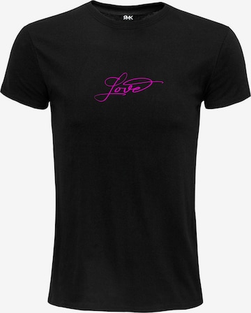 RMK Shirt 'Love Liebe' in Black: front
