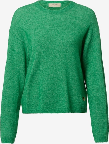 MOS MOSH Trui ' MMMape ' in Groen: voorkant