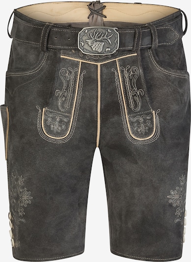 SPIETH & WENSKY Trachtenhose 'Kronplatz', traditionelle Stickereien in 102 in schwarz, Produktansicht