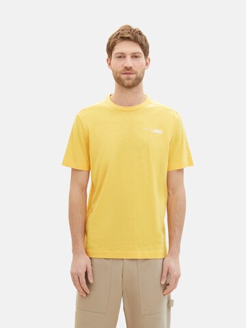 TOM TAILOR T-Shirt in Gelb: Vorderseite