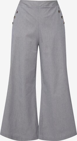 Ulla Popken Wide leg Pants in Blue: front