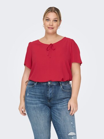 T-shirt ONLY Carmakoma en rouge : devant