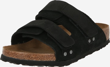 Saboți de la BIRKENSTOCK pe negru: față