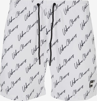 Urban Classics Shorts de bain en noir / blanc, Vue avec produit