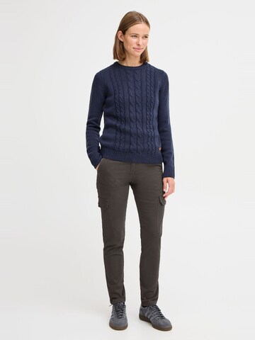Oxmo - Slimfit Pantalón cargo 'Paler' en gris: frente
