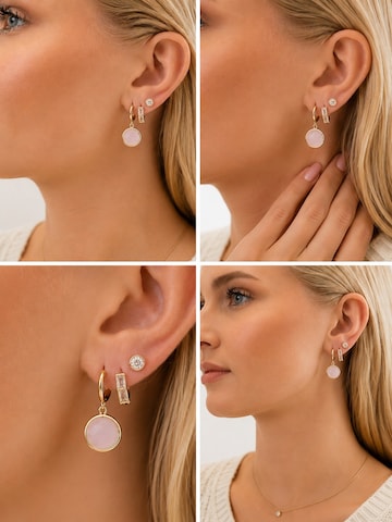 CHIVAL Earrings 'Rosé Halo' in Gold