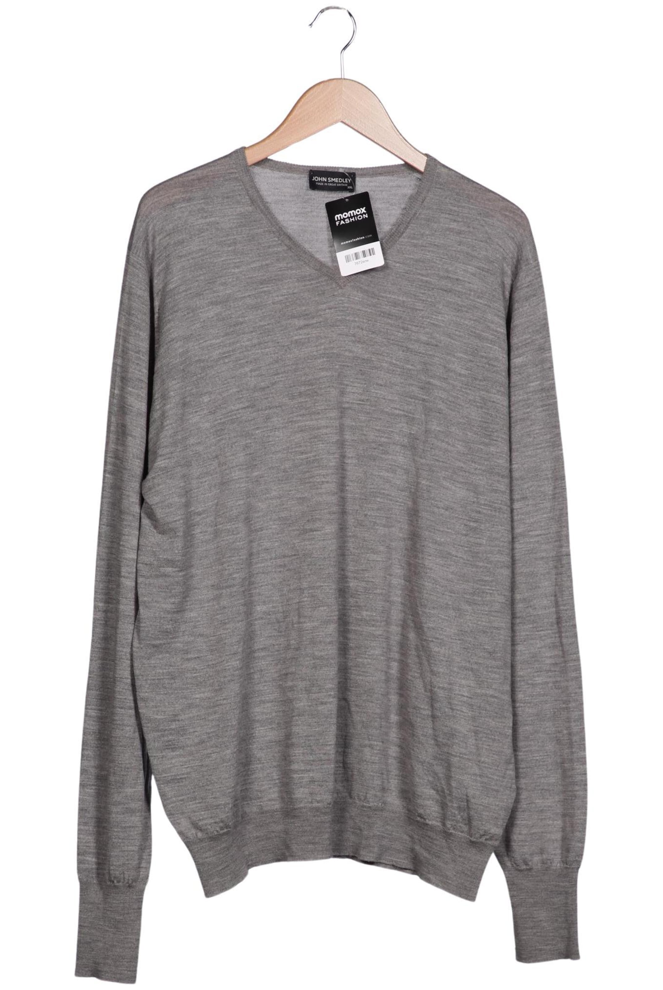 John Smedley Pullover XXL in Grau: Vorderseite