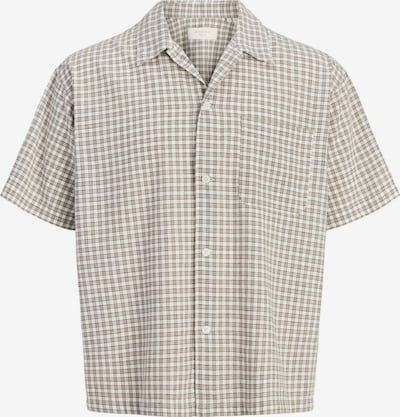 Marškiniai iš JACK & JONES, spalva – rusvai žalia / alyvuogių spalva / balta, Prekių apžvalga