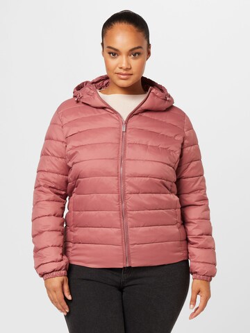 ONLY Carmakoma Between-Season Jacket 'Tahoe' in Pink: front
