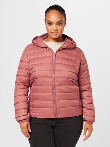 ONLY Carmakoma Between-season jacket 'Tahoe' in Pink: front